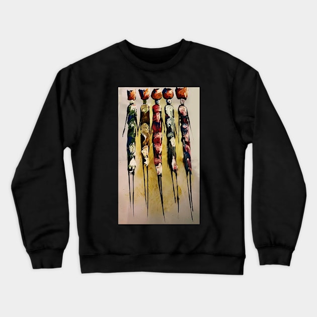 African Women Artwork, Black History Crewneck Sweatshirt by dukito